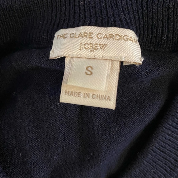 J Crew Clare Cardigan - Navy stripe - Picture 2 of 4